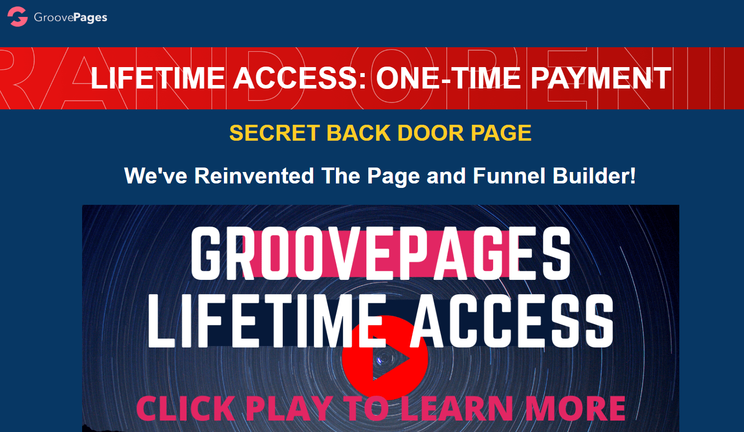 groovepages lifetime deal