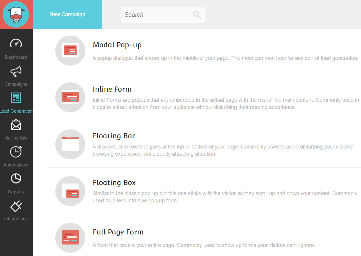 moosend subscription forms