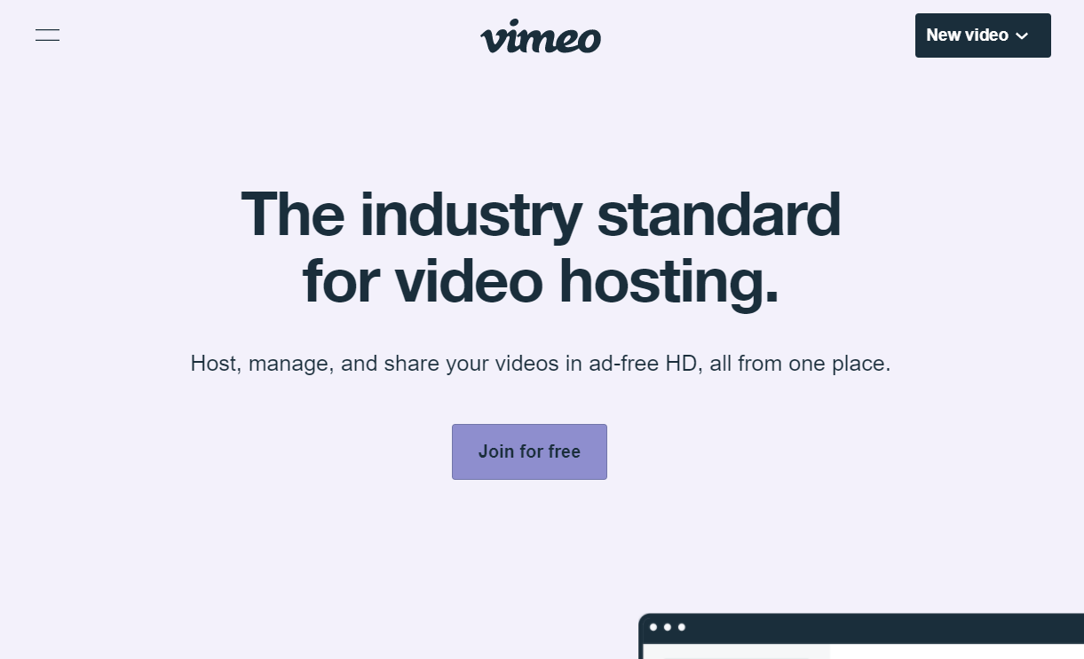 vimeo video hosting