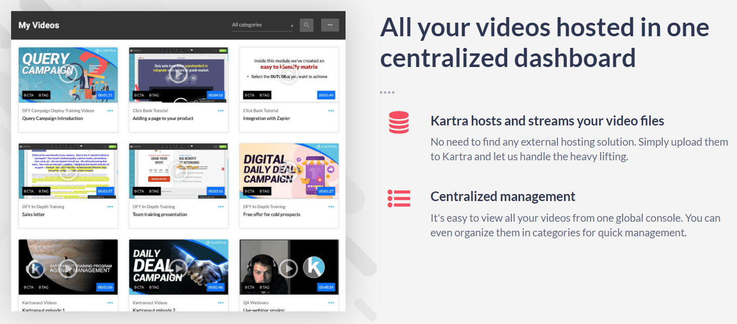 kartra video hosting